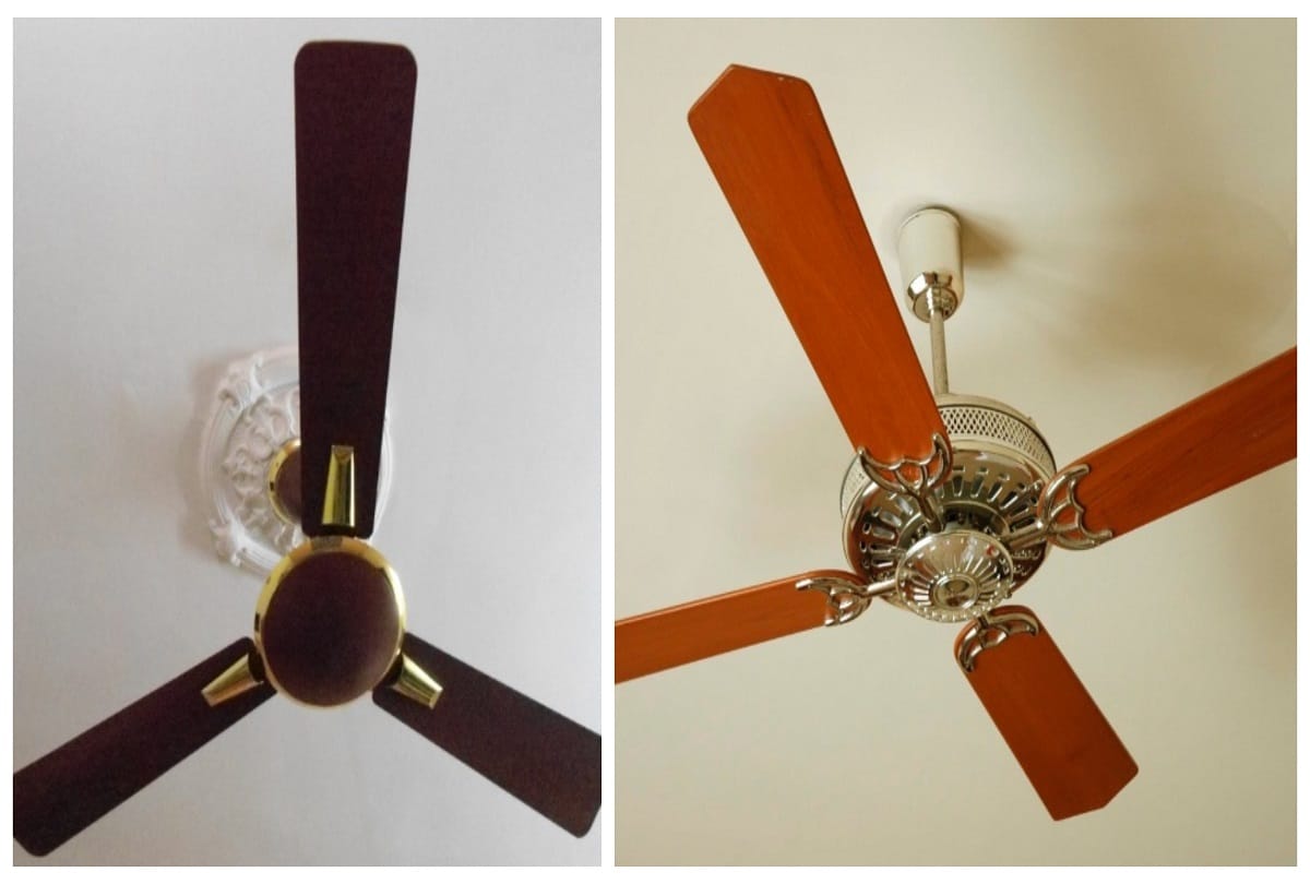why 3 blades fans is used on the large scale in india 