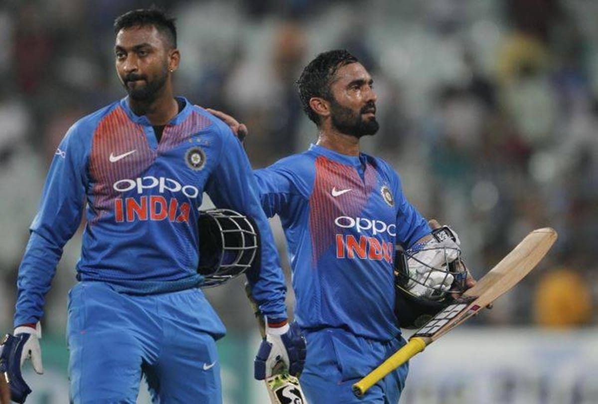 NZvIND: Last two overs excitement of Hamilton T20, Krunal pandya and Dinesh karthik