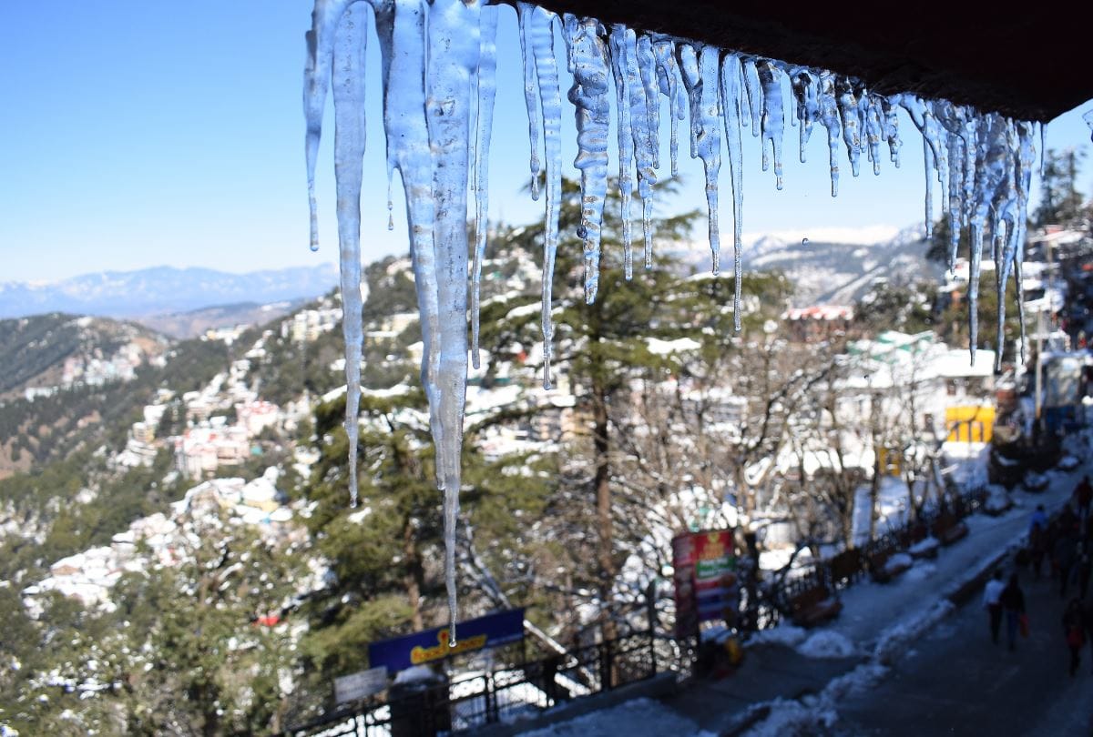 snowfall in shimla and coldwaves