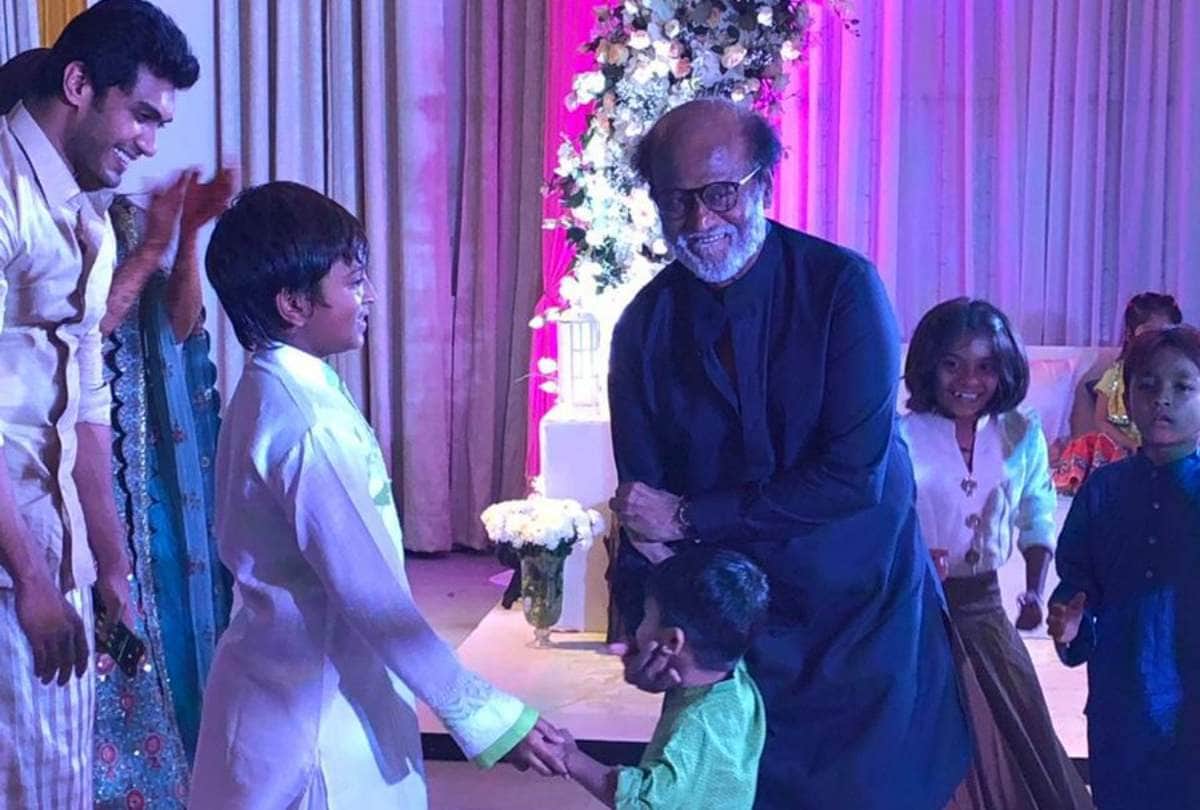 soundarya rajinikanth mehandi photo rajinikanth dance in his daughter wedding