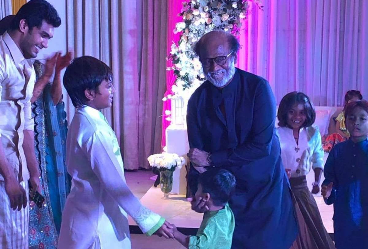 soundarya rajinikanth mehandi photo rajinikanth dance in his daughter wedding