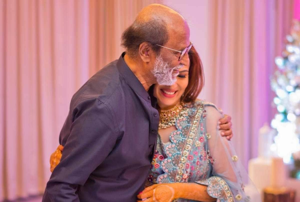 soundarya rajinikanth mehandi photo rajinikanth dance in his daughter wedding