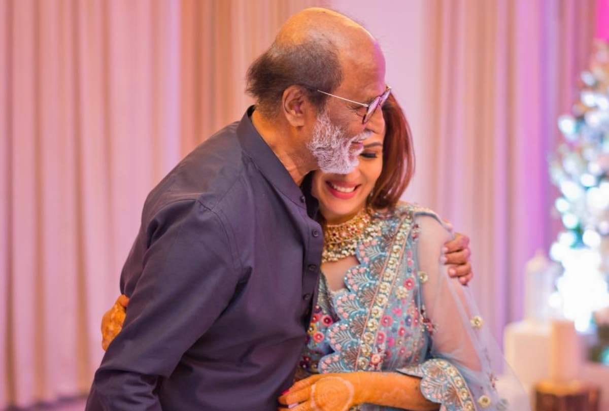 soundarya rajinikanth mehandi photo rajinikanth dance in his daughter wedding