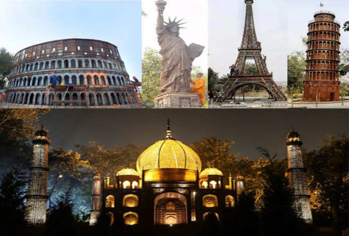 A thousand fines will touch the replicas of Seven wonders