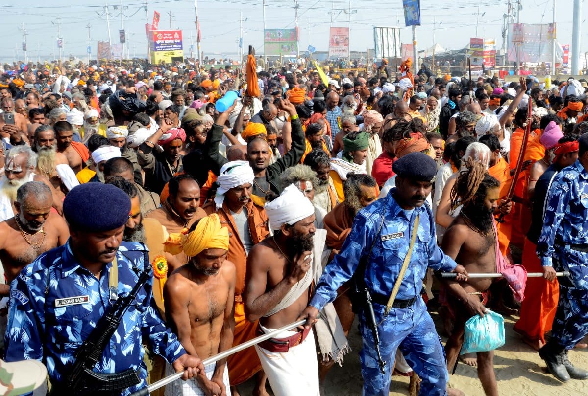 Vasant Panchami shai snan All Akharas ready to move From Kumbh Mela