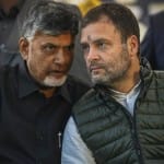 चंद्रबाबू नायडू के साथ राहुल गांधी