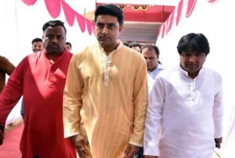 katrina kaif and abhishek bachchan attend anurag basu basant panchami pooja