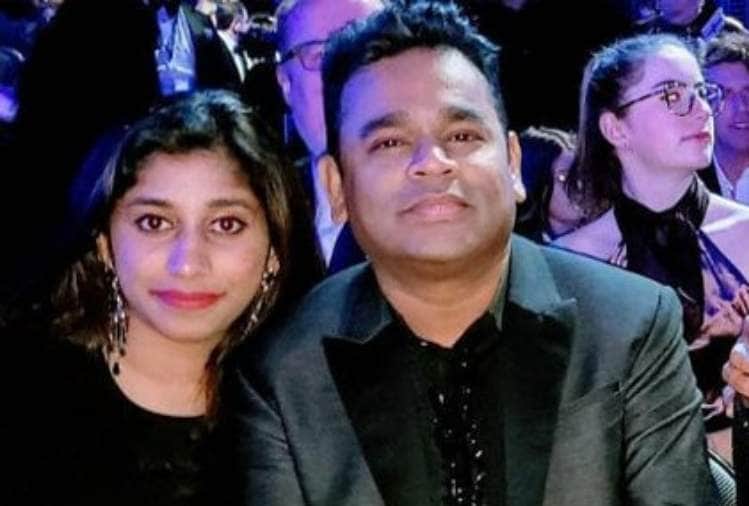ar rahman photo viral with daughter raheema in grammy awards after burqa controversy