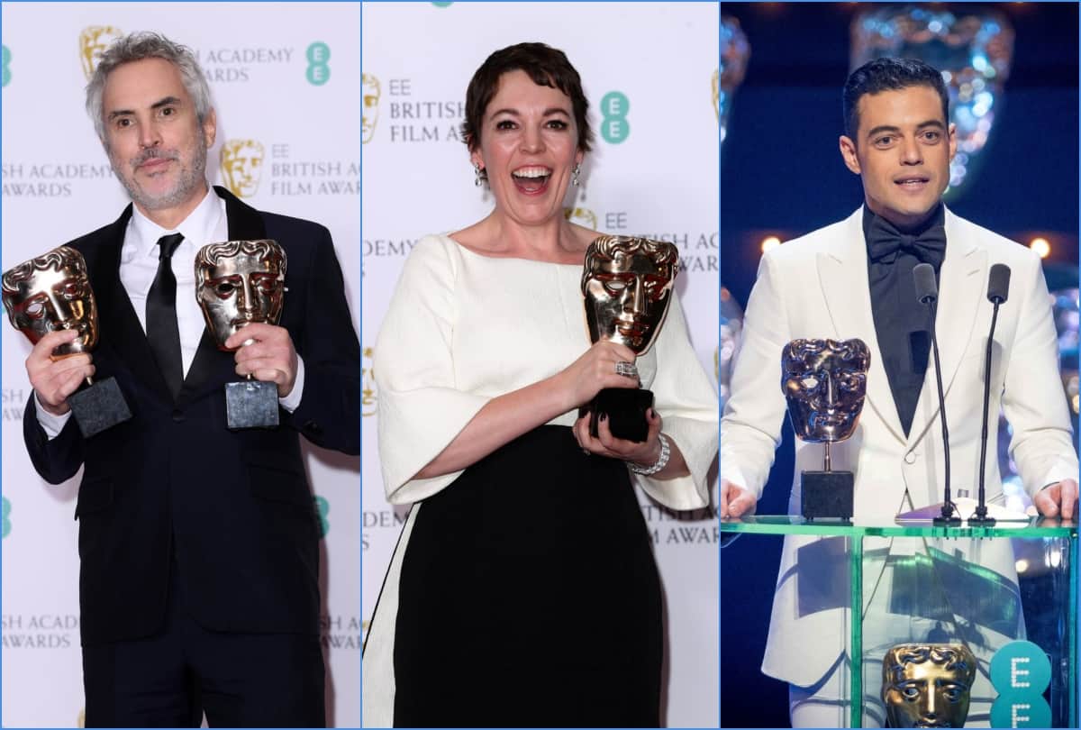 bafta 2019 winners list roma and the favourite won