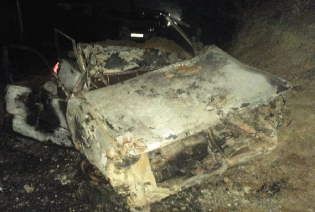 fire broke out in a car in sirmour himachal