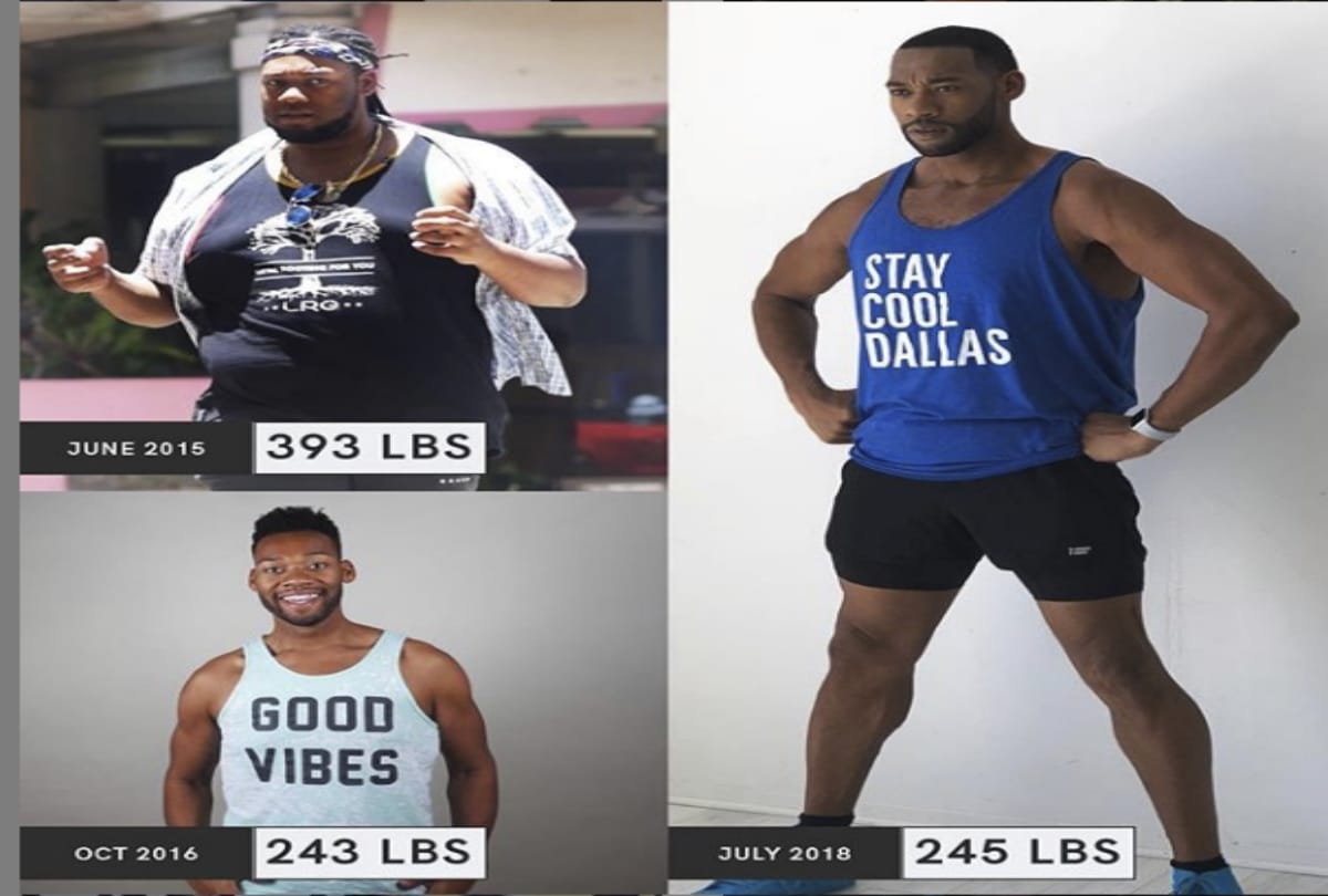 know about deandre upshaw who loose 150 pounds