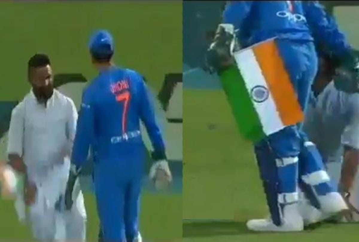 MS Dhoni Shows His Patriotic Gesture During 3rd T20, Tiranga goes viral