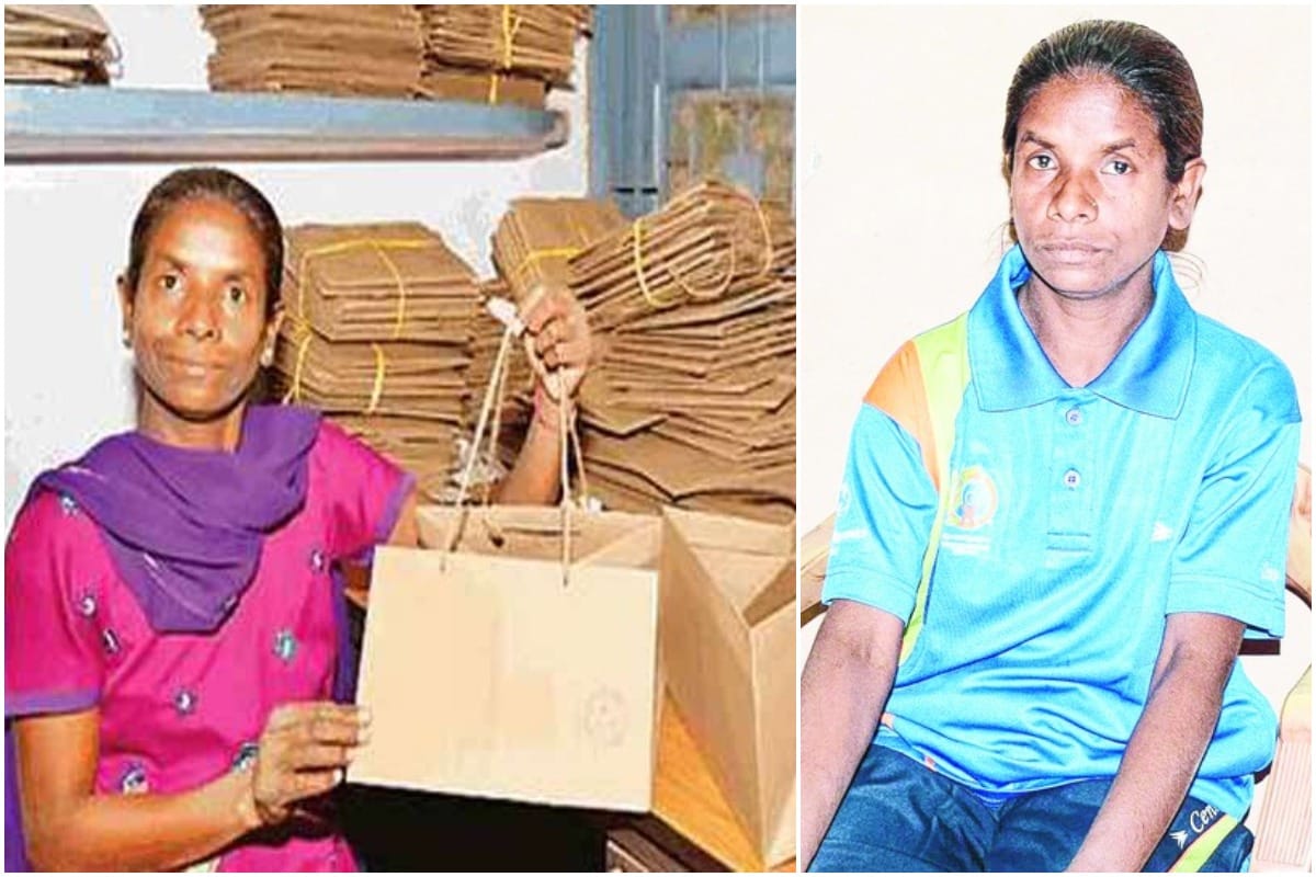 Olympic Gold medal winner player is making paper thonga for her livelihood in Jharkhand