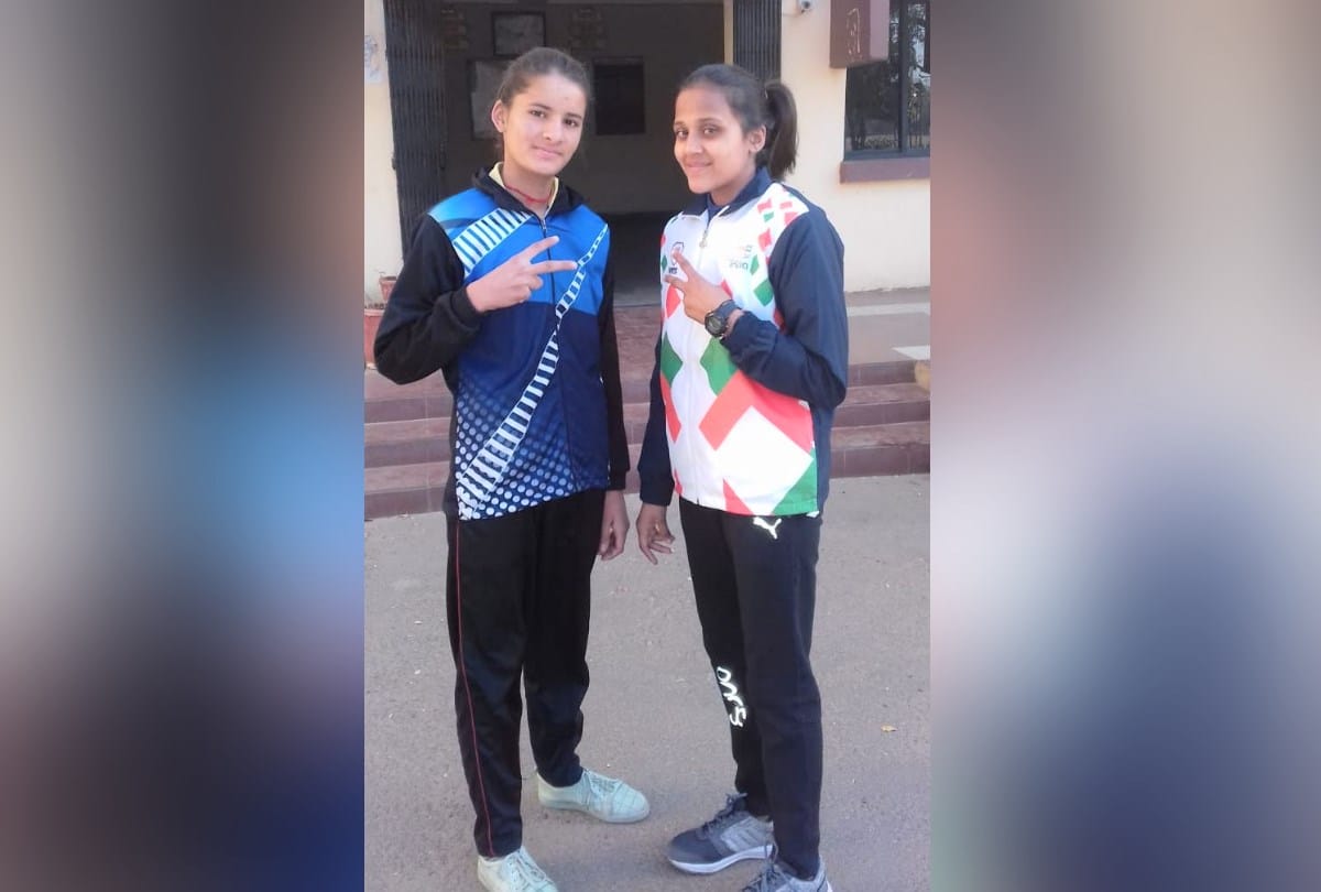 Neena And Ritika selected for kabaddi coaching in gandhinagar gujarat