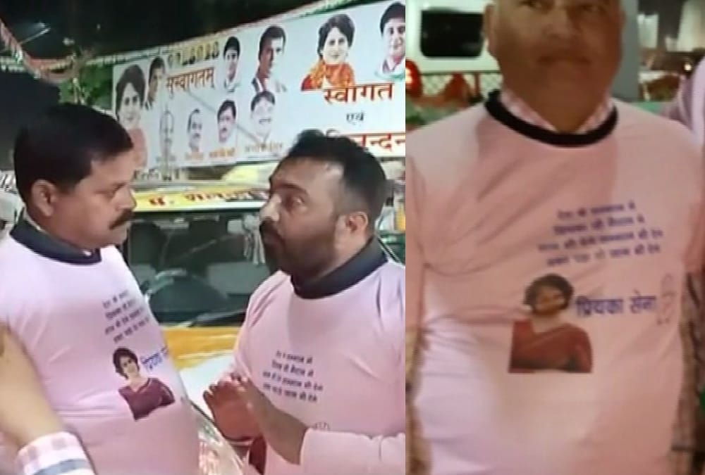 posters in lucknow on priyanaka gandhi visit in lucknow.