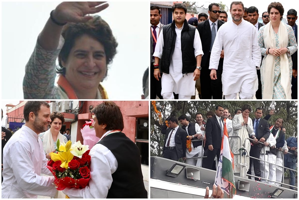 Priyanka Gandhi does her road show in lucky bus which has connection with Captain Amrinder Singh
