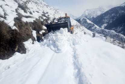 house damaged in pangi himachal due to avalanche