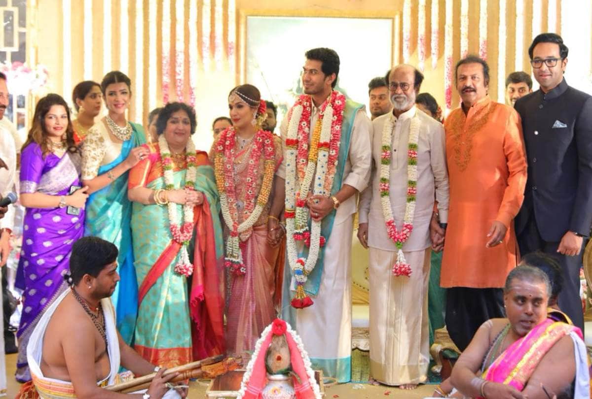 Rajinikanth daughter Soundarya get Married Look at the Photos