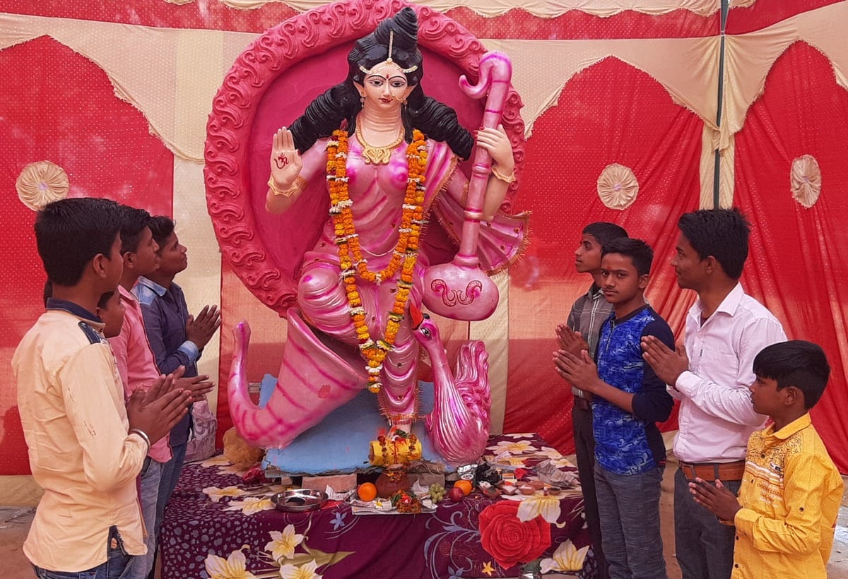 Statue of unity made in chandauli district