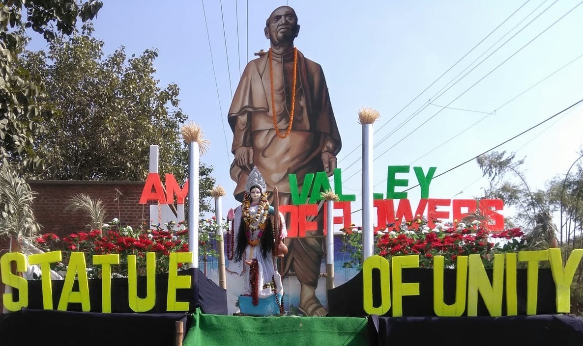 Statue of unity made in chandauli district