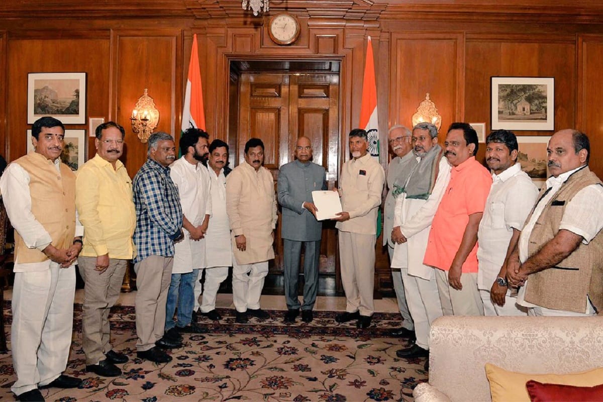 Chandrababu Naidu today meet President Kovind, special state status for Andhra demanded for Andhra
