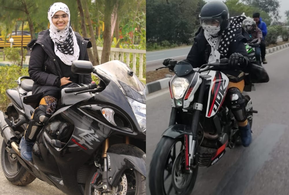 burkha rider of lucknow.