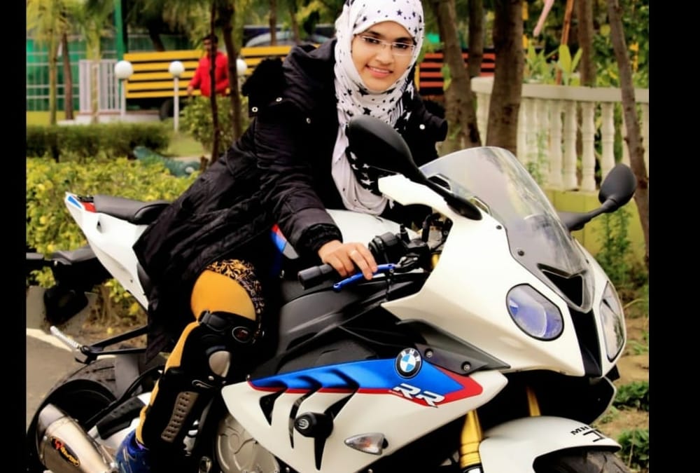 burkha rider of lucknow.