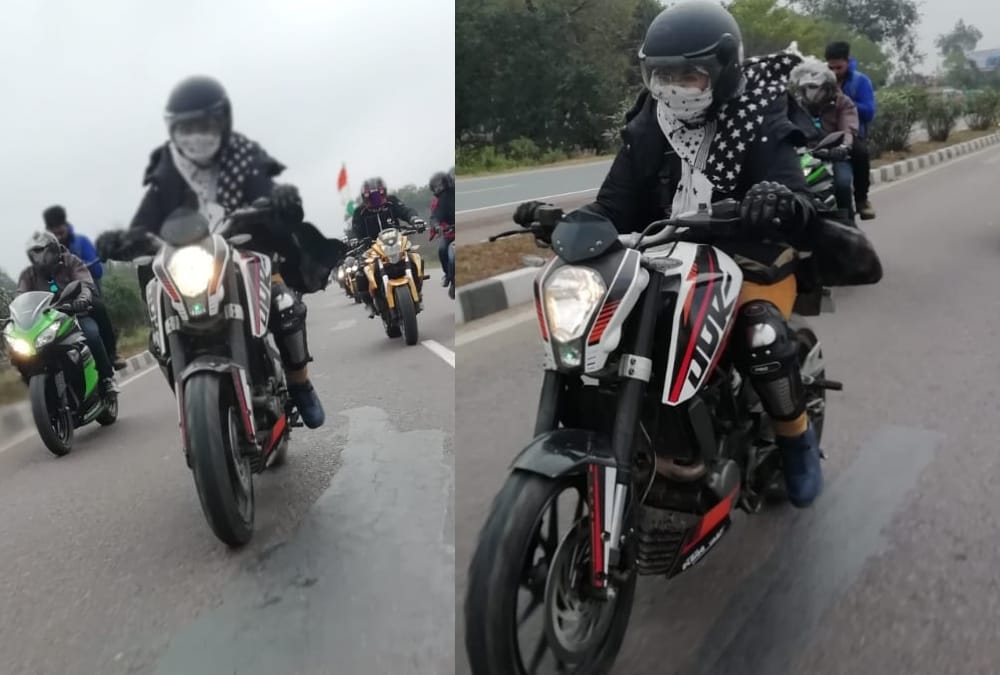 burkha rider of lucknow.