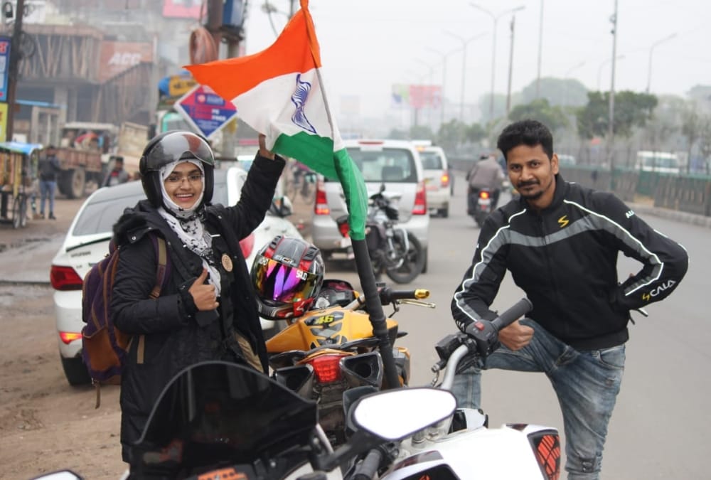 burkha rider of lucknow.