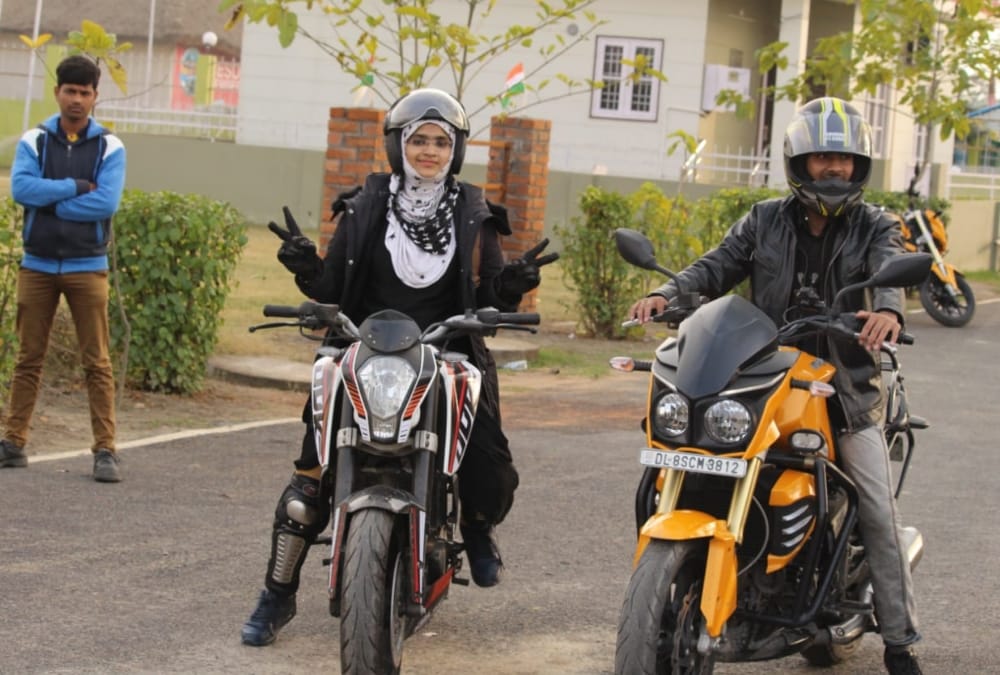 burkha rider of lucknow.