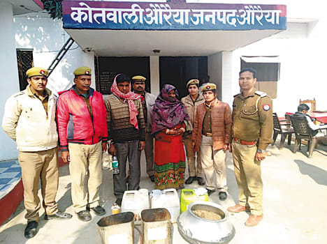 in small township, raw liquor recovered
