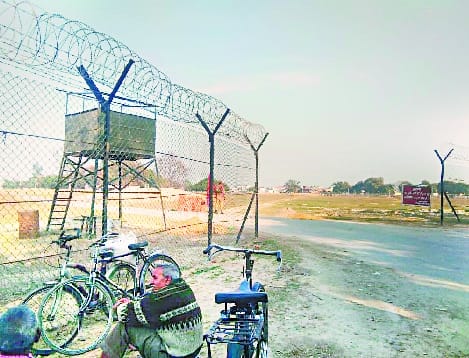 भरतौल फायरिंग रेंज की सुरक्षा के लिए लग रहे वाच टॉवर