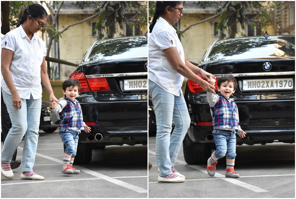 kareena kapoor khan got angry on fan when he was tried to take selfie with taimur ali khan