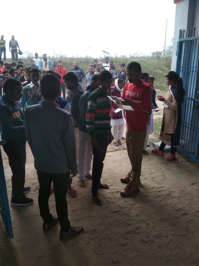 Two copies were caught in the use of improper means in the examination of Hindi in first shift