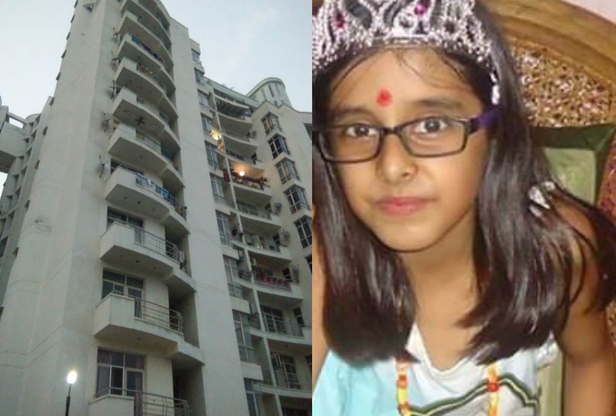 girl student died after falling from the eighth floor of the apartment