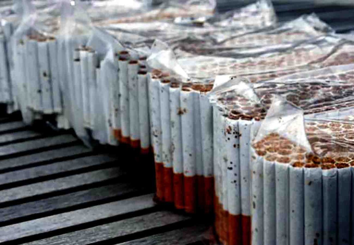 fifty million foreign cigarettes caught in train by police