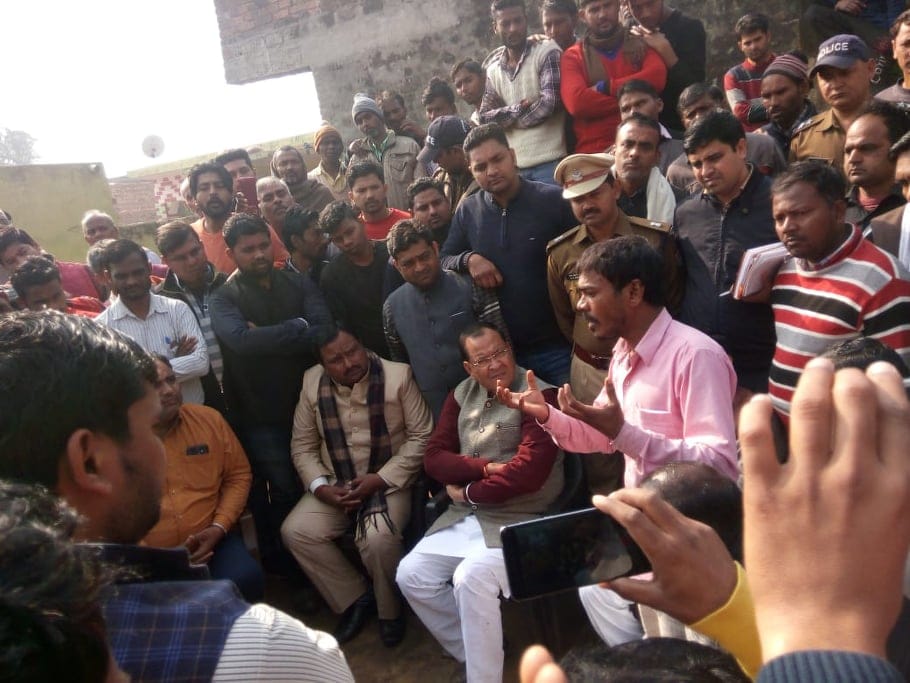 Poisonous Liquor case minister emotional to see widow and orphan childrens