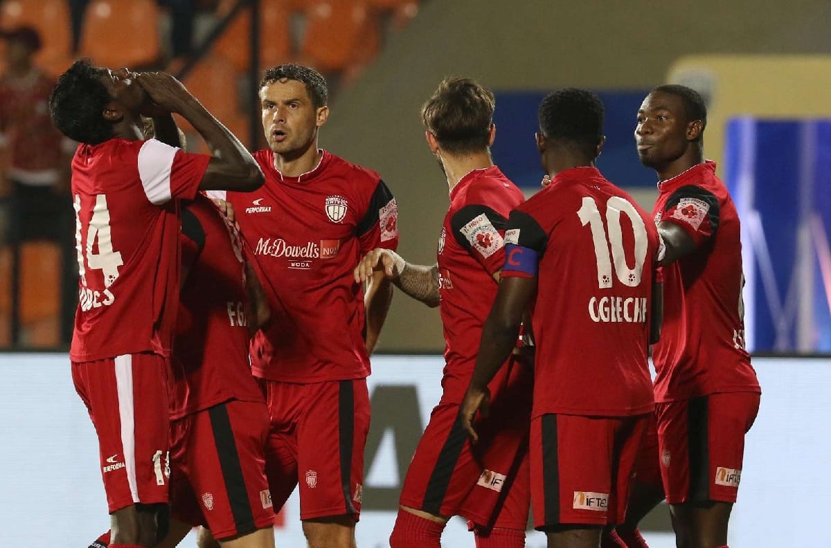 north east united beat mumbai city by 2-0 in ISL