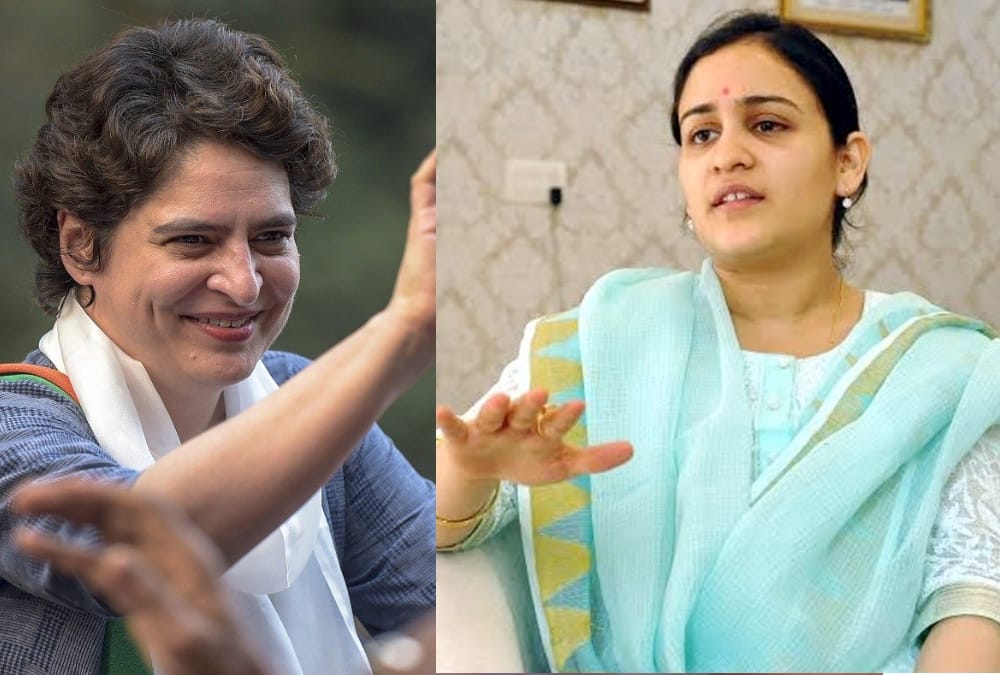 aparna yadav praises priyanka gandhi vadra.