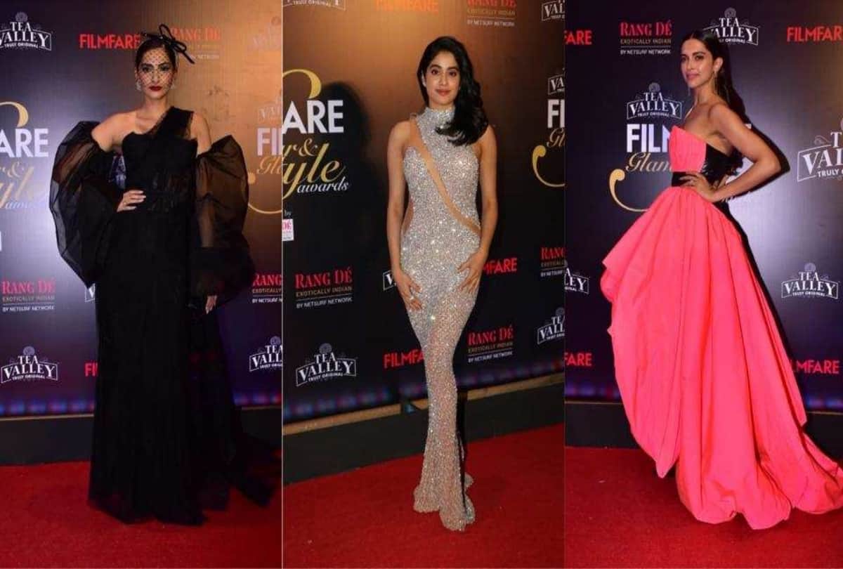 Filmfare Glamour And Style Awards 2019 Deepika Sonam Kapoor and Janhvi Kapoor rocks with their dress