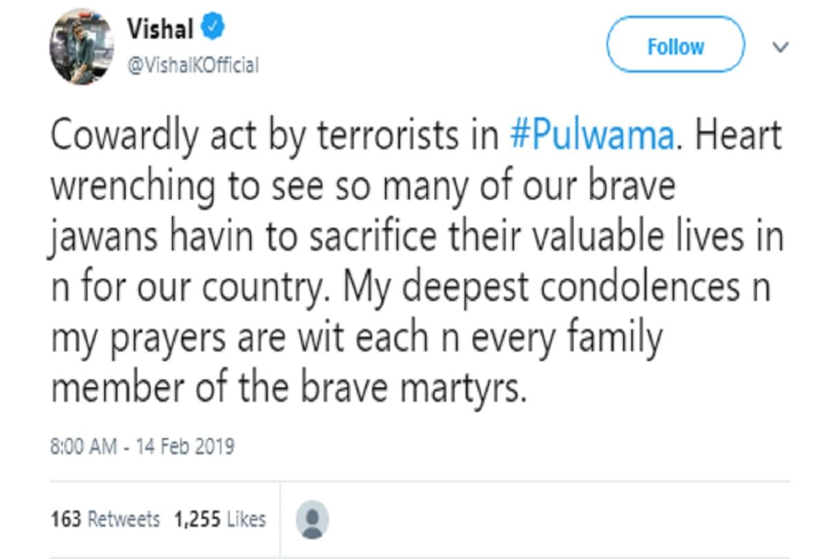 pulwama terror attack Reaction On Social Media