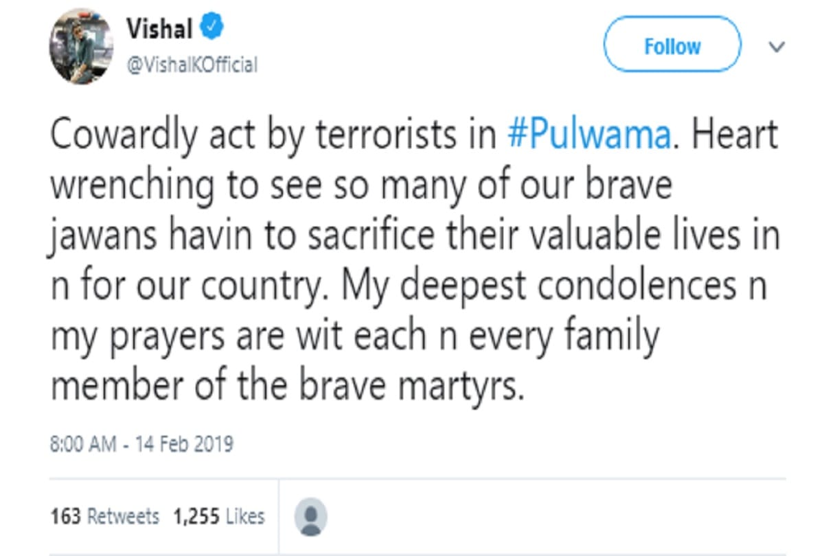 pulwama terror attack Reaction On Social Media