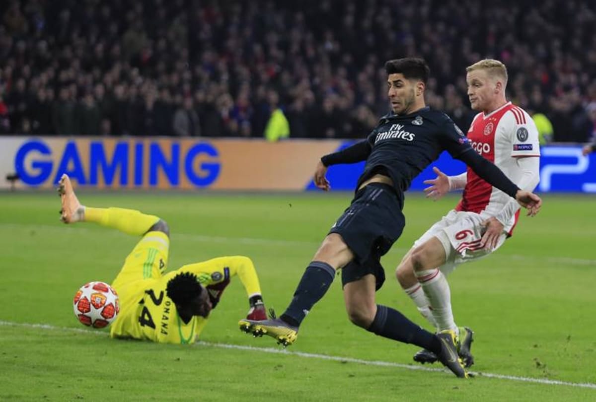 Real Madrid Beat Ajax 2-1 in Champions League Round of 16 Leg 1