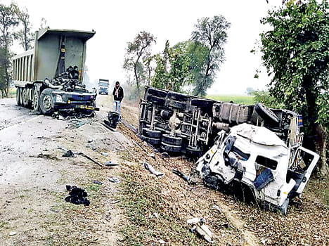 Helper died in an accident in hamirpur