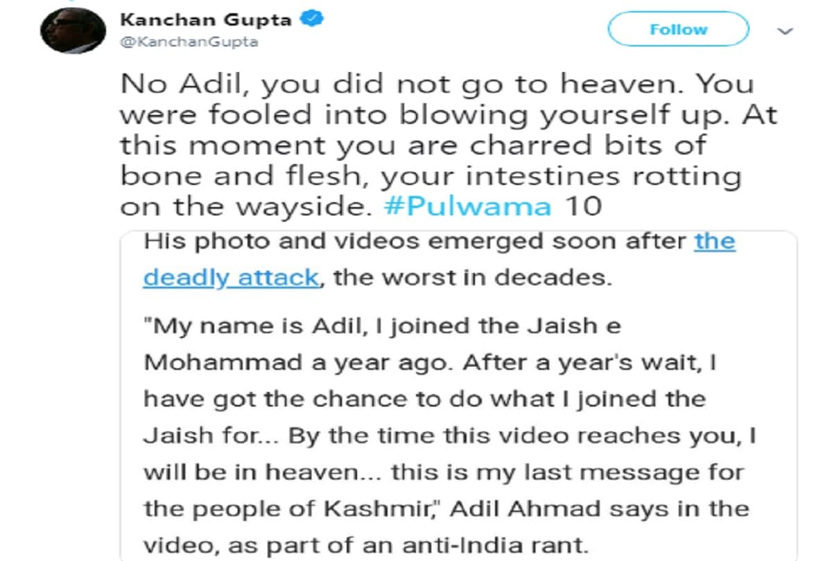 pulwama terror attack Reaction On Social Media