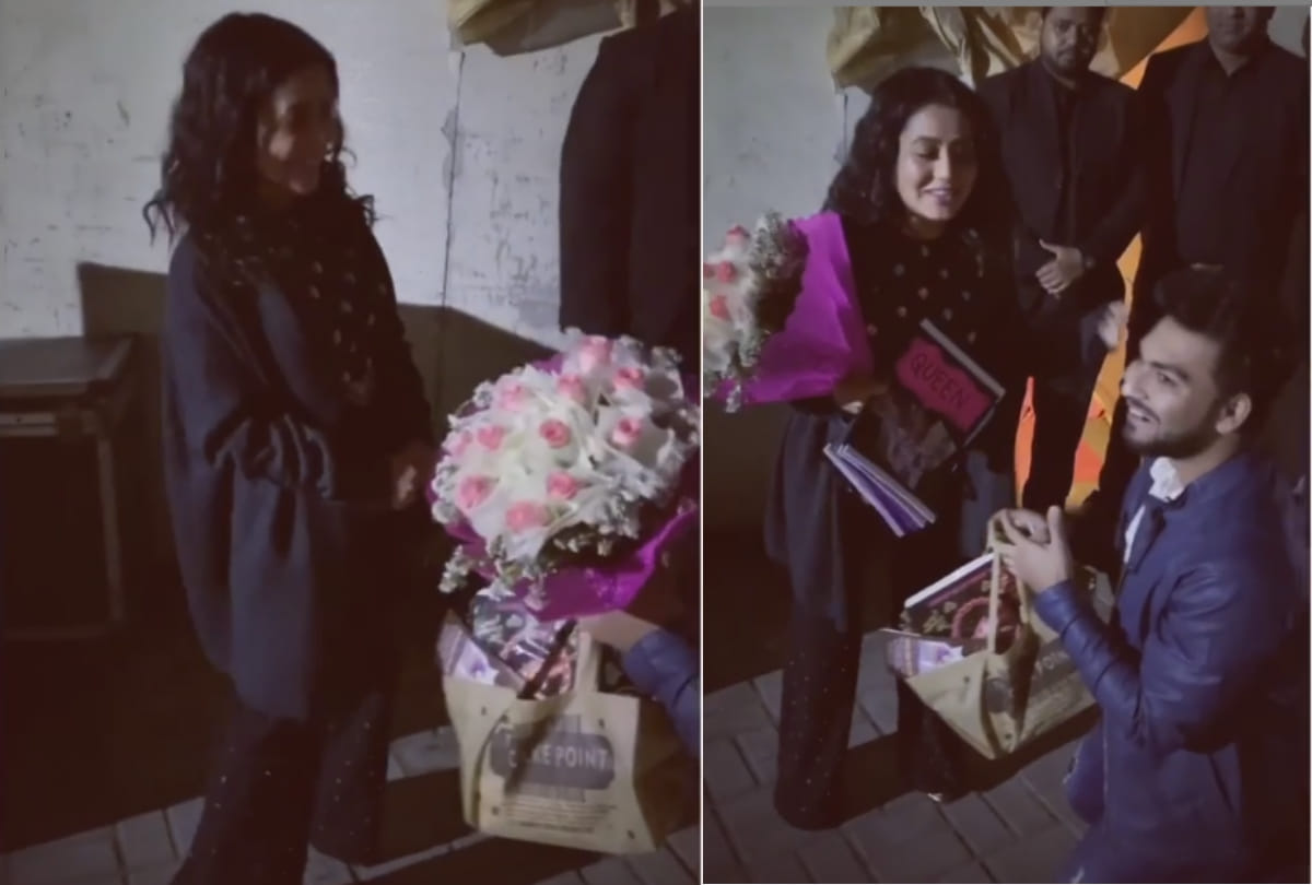 a fan proposed to neha kakkar on valentine day