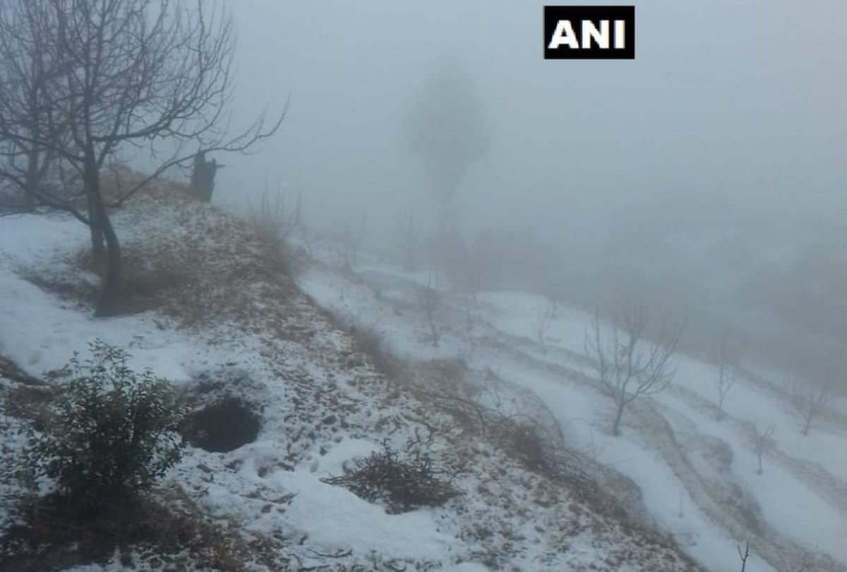 fresh snowfal in Kharapathar Shimla Himachal Pradesh