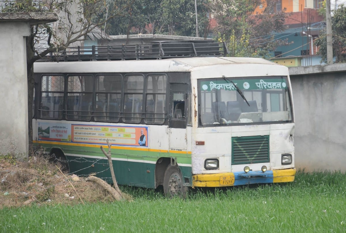 HRTC bus break fail in hamirpur himachal pradesh