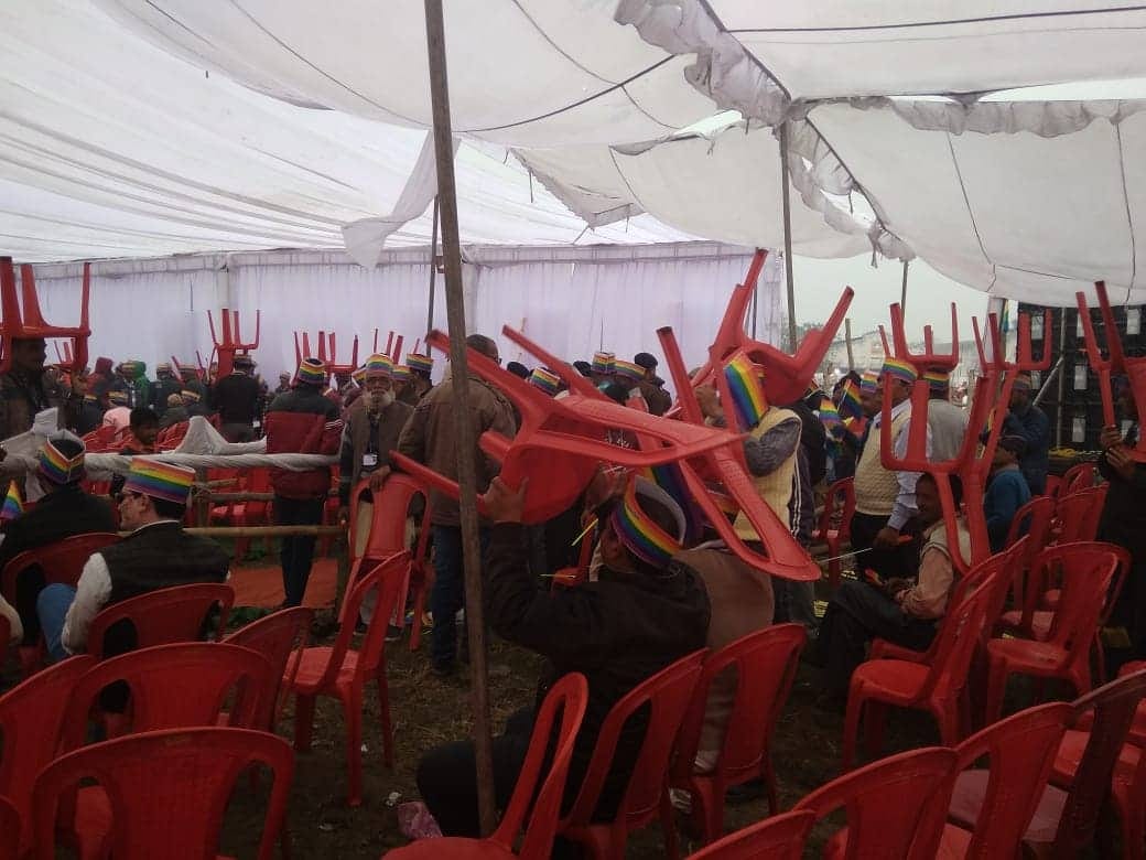 PM Narendra Modi rally in Rudrapur public go back due to rain