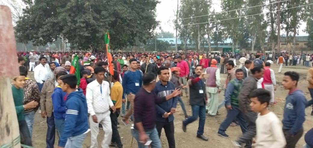 PM Narendra Modi rally in Rudrapur public go back due to rain